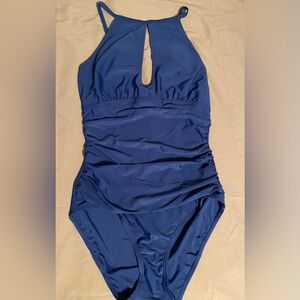 Navy one piece swimsuit